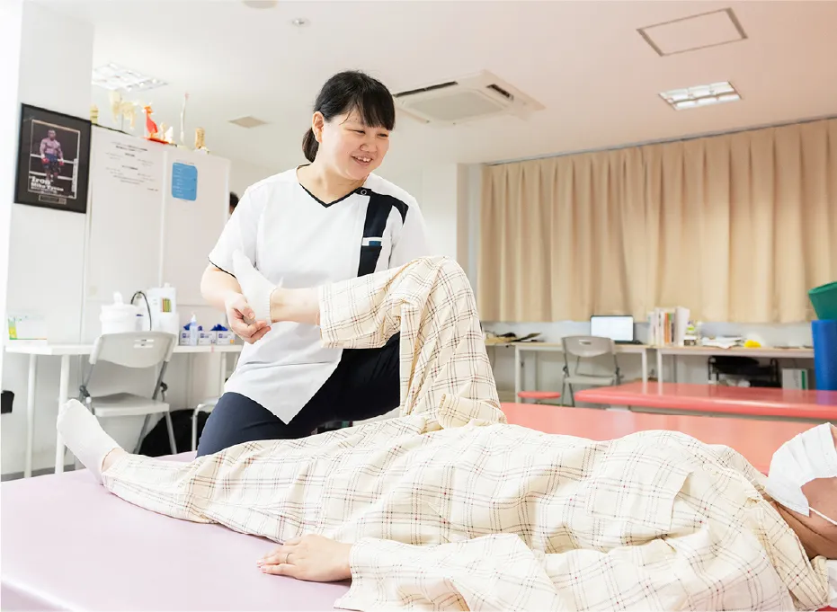 術後のリハビリについての写真